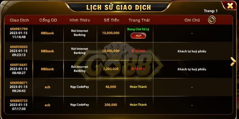 Các thao tác đơn giản để người mới rút tiền GO88 an toàn